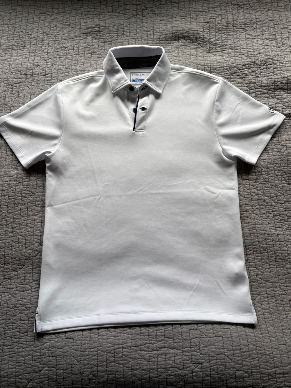 Twillory Men’s Athleisure Performance Polo Small - White